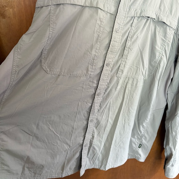 REI Co-Op Men's Tan Button Down Shirt Vented Mesh Nylon Rugged Hiking XXL Active - Picture 12 of 16